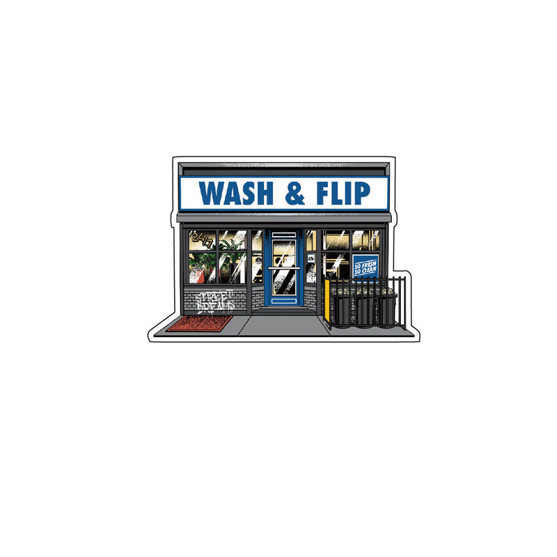 Wash & Flip Sticker